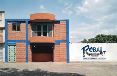 Rebal, fachada fábrica Rebal palmira